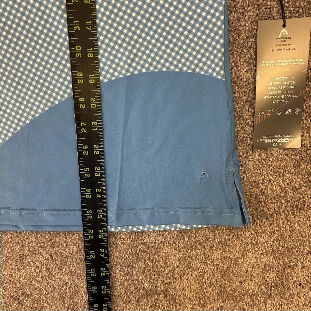 Head Golf Women's Linda Top Blue Short Sleeves V-Neck Size L - Large - NWT $65 - Picture 8 of 13
